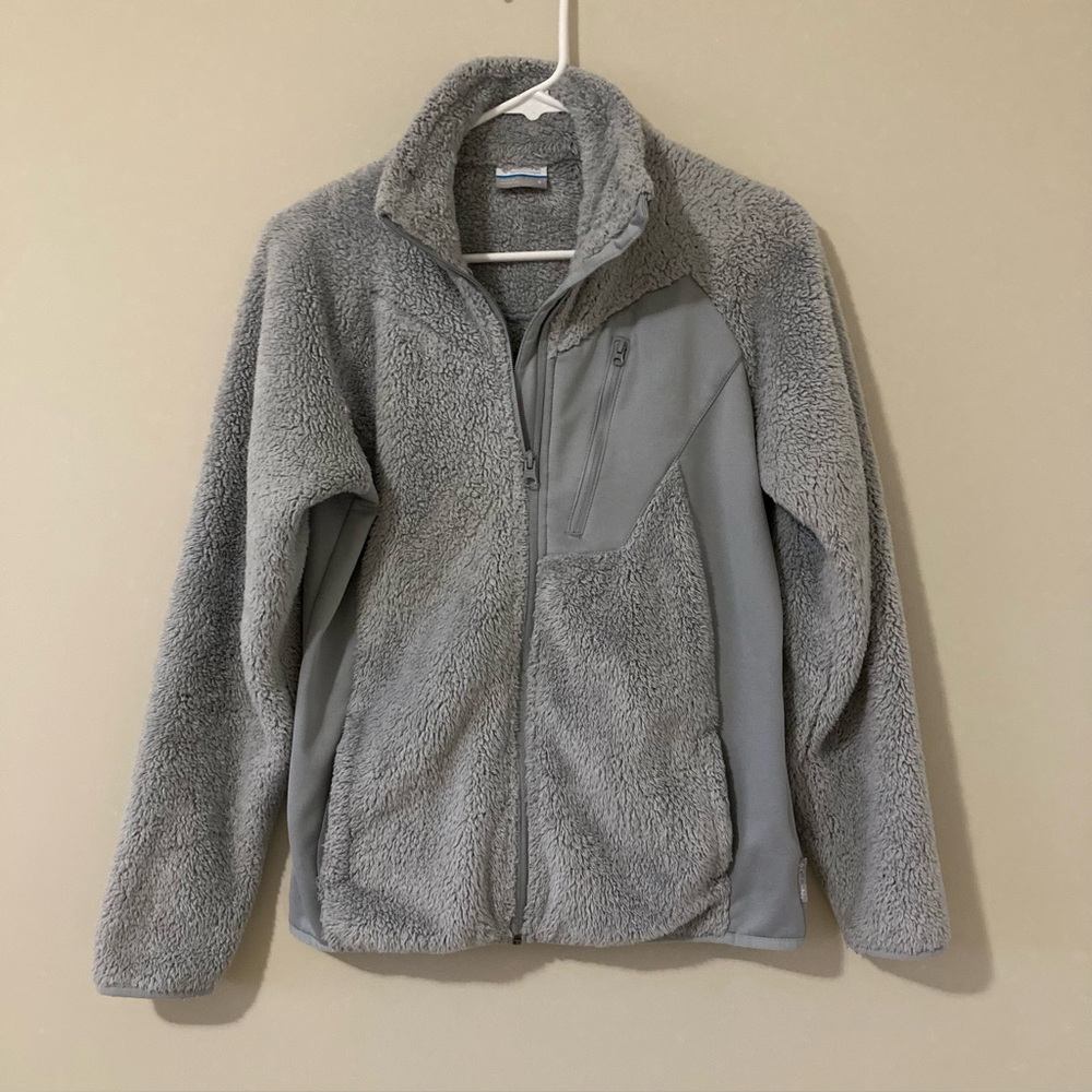 Columbia Women's Gray Fleece Full Zip Jacket Size Small